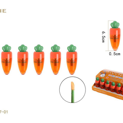 WYNIE carrot lipcare 6.5 cm lipolie voor lipverzorging en glanzende lippen