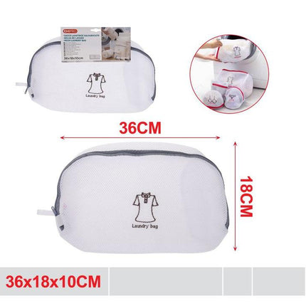 Waszak voor kleding 36 x 18 x 10 cm met ritssluiting