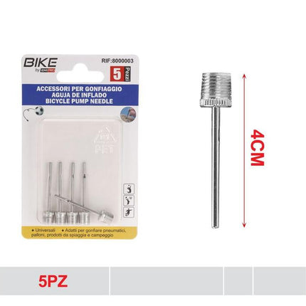 Balpomp naalden 4 cm 5 stuks voor ballen en luchtpomp