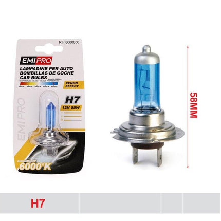 H7 autolamp 12V 55W 6000K blauw xenon effect halogeenlamp 1 stuk