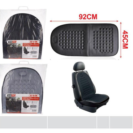 Auto rugsteun 92 x 45 cm universeel zwart zitkussen met rugondersteuning voor autostoel