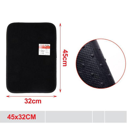 Universele automatte achter 45 x 32 cm zwarte textiel automatte voor auto