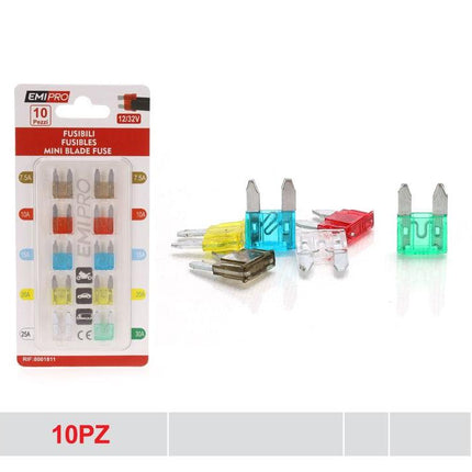 Mini steekzekeringen auto 12V 32V assortiment 10 stuks