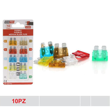 Auto steekzekeringen medium  10 stuks