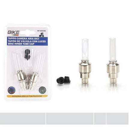 Fiets ventieldopjes met licht 2 stuks decoratieve LED ventieldoppen voor fietsbanden