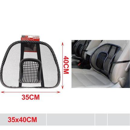 Lendensteun voor autostoel 35 x 40 cm ademende rugsteun voor meer zitcomfort