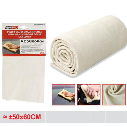 Synthetische zeemdoek 50 x 60 cm PU autodroogdoek voor auto wassen en poetsen