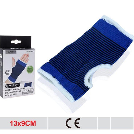 Fitness handschoenen blauw 2 stuks voor handpalm bescherming