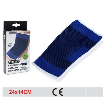Elastische kniebrace 24 x 14 cm kniesteun voor sport werk en dagelijks gebruik