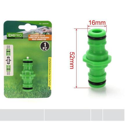 Tuinslang koppeling recht groen 52 mm voor slangverbinding