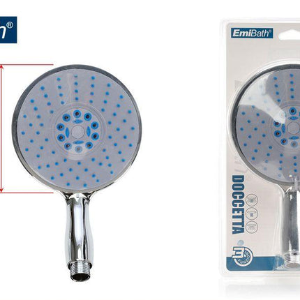 Handdouche 14 cm met 3 straalsoorten chroomkleurige douchekop voor badkamer