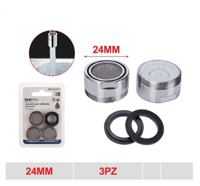 Kraan beluchter 24 mm met buitendraad 3 stuks