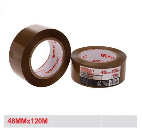 Verpakkingstape bruin 48 mm x 120 m sterke plakband voor dozen