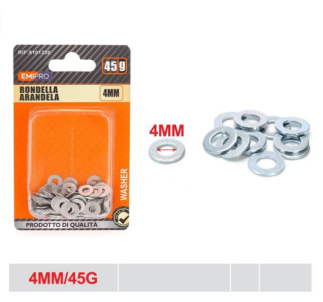 Sluitringen 4 mm 45 g metalen ringen voor schroeven bouten en montage