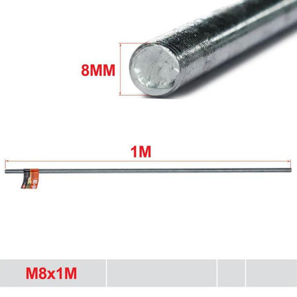 Verzinkte draadstang M8 x 1 m voor montage bevestiging reparatie en doe het zelf klussen