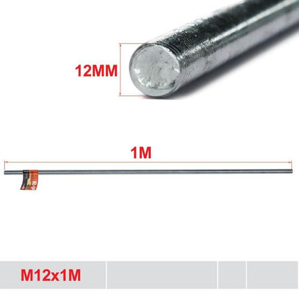 Verzinkte draadstang M12 x 1 m voor stevige montage bevestiging reparatie en doe het zelf projecten