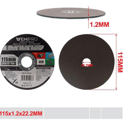 Doorslijpschijf 115 x 1.2 x 22.2 mm voor metaal en inox