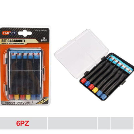 Precisie schroevendraaierset 6 stuks kleine schroevendraaiers voor elektronica horloges en reparatie