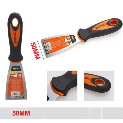 Flexibel plamuurmes 50 mm met antislip handgreep