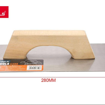 Pleisterspaan 280 mm met houten handvat metalen plakspaan voor pleisterwerk en renovatie