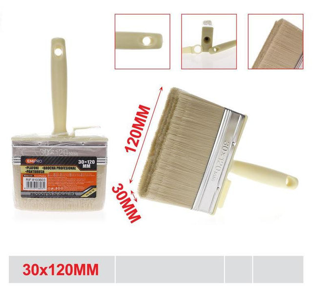 Blokkwast 120 mm met kunststof handvat brede verfkwast voor muur verf en renovatie