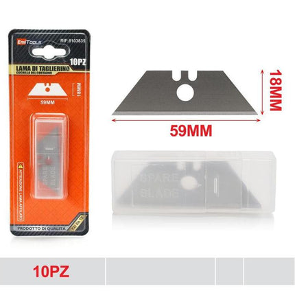 Trapeziummesjes 59 x 18 mm 10 stuks voor cuttermes