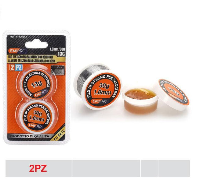 Soldeerdraad 1.0 mm 30 g met soldeerhars 13 g