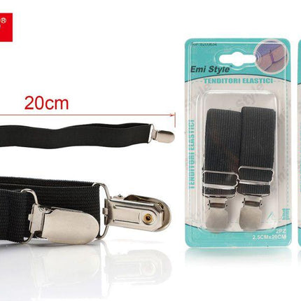Elastische kledingclips 2 stuks 2.5 x 20 cm verstelbare clips voor kleding en lakens