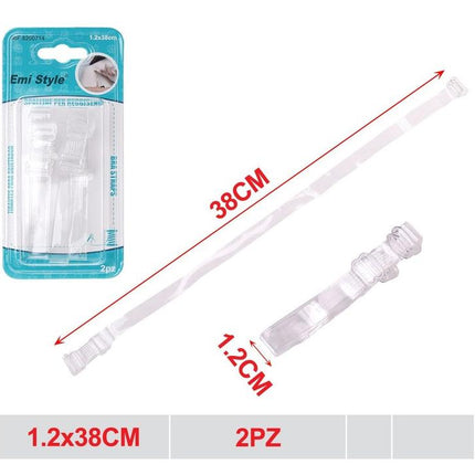 Transparante bh bandjes 1.2 x 38 cm 2 stuks verstelbare schouderbandjes voor bh en top