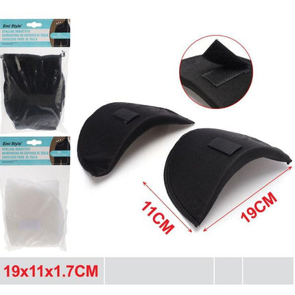 Schoudervullingen met klittenband XL 19 x 11 x 1.7 cm assorti kleur