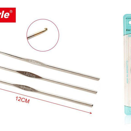 Haaknaalden set 12 cm 3 stuks voor wol en handwerk