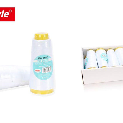 Wit naaigaren 800 m polyester garen voor naaien kledingreparatie en handwerk
