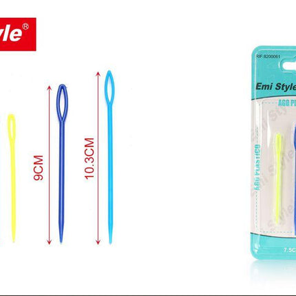Plastic naalden set 3 stuks voor wol garen en handwerk