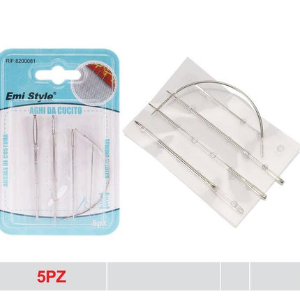 Naaldenset 5 stuks – Grote ogen en gebogen naald
