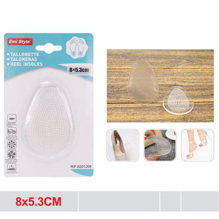 Transparante hielkussens 8 x 5.3 cm PU hielpads voor hoge hakken schoenen en sandalen