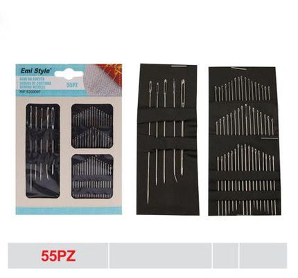 Naainalden set 55 stuks – Diverse maten