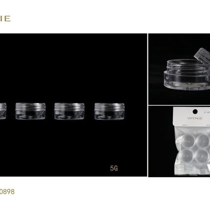 Transparante cosmetica potjes 5 g set 4 stuks lege navulbare crème potjes voor reis make-up en verzorging