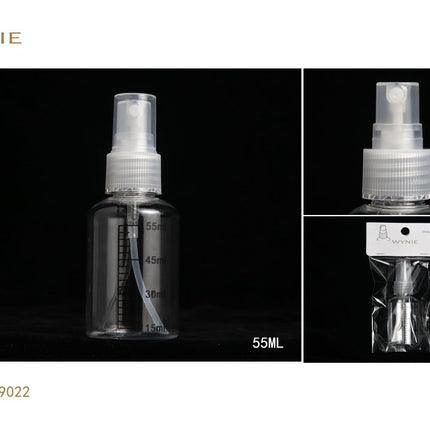 Transparante sprayfles 55 ml navulbare reisflacon voor toner parfum en verzorgingsvloeistoffen