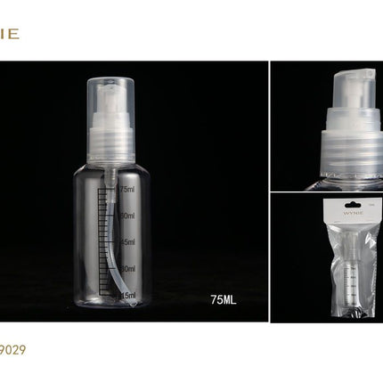 Transparante sprayfles 75 ml navulbaar leeg reisflesje met pomp voor toner parfum en vloeistoffen