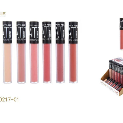 WYNIE matte liquid lipstick 11.4 cm vloeibare lippenstift voor lipmake-up kleurvariant willekeurig