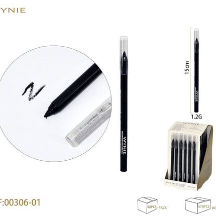 Zwart oogpotlood 1.2 g eyeliner potlood voor oogmake-up en nauwkeurige ooglijn