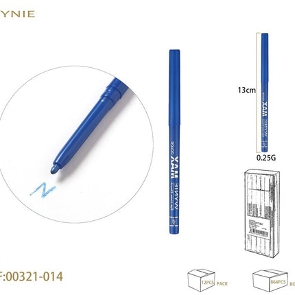 WYNIE oogpotlood blauw 13 cm eyeliner pencil voor oogmake-up en contour