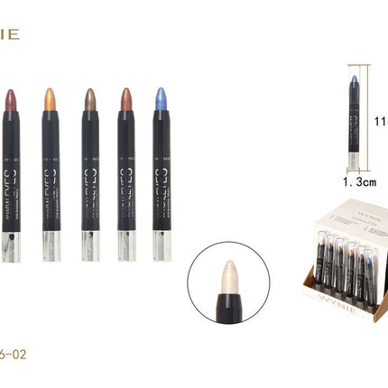 WYNIE oogschaduw stick 11 cm metallic eyeshadow pen voor oogmake-up kleur willekeurig