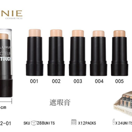 WYNIE concealer stick magic touch 7.5 cm camouflage corrector voor gezichtsmake-up en egale teint kleurvariant willekeurig