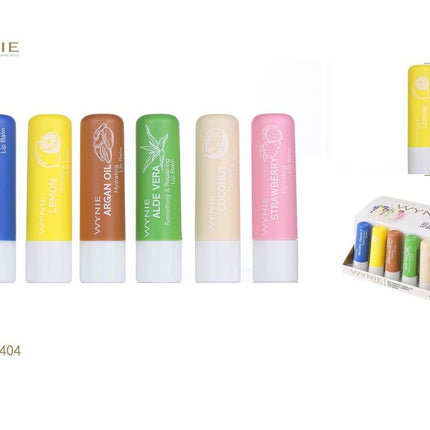 WYNIE lippenbalsem 7 cm hydraterende lip balm met verschillende geuren kleur willekeurig