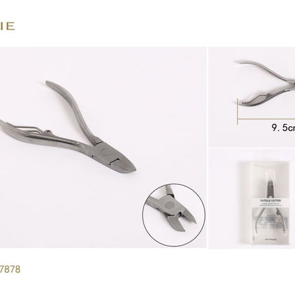 Zilverkleurige teennagelknipper 9.5 cm voor pedicure en voetnagelverzorging