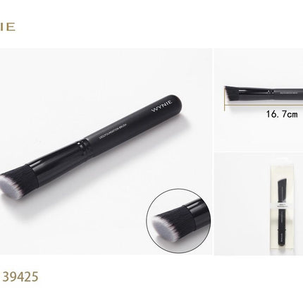 Zwarte foundation kwast 16.7 cm make-up brush voor vloeibare foundation concealer en blending