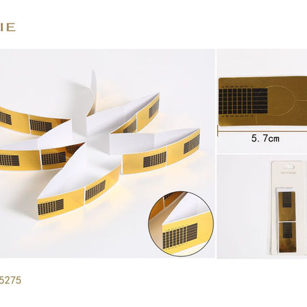 Nagel sjablonen goud 5.7 x 3.3 cm zelfklevende nail forms voor gelnagels en nagelverlenging