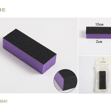 Nagel polijstblok 9.3 x 2.5 x 3.5 cm vierzijdige buffer voor manicure en nagelverzorging