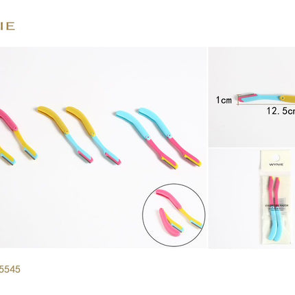 Opvouwbaar wenkbrauwscheermes 12.5 cm voor wenkbrauwen en fijne gezichtshaartjes
